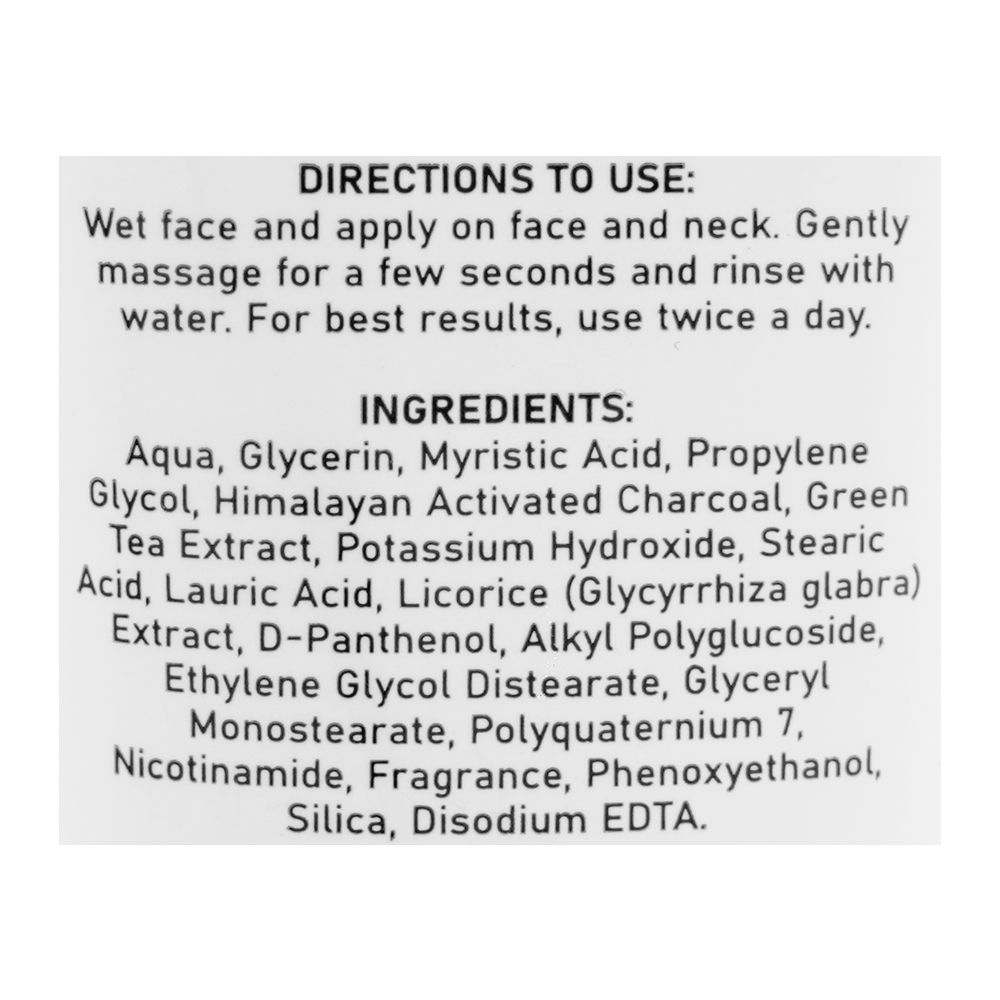 Skin White Activated Charcoal Face Wash, 60g