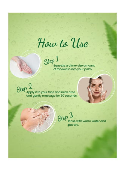 Golden Pearl Purifying Neem Face Wash Fights Pimples & Spots With Neem & Tea Tree Oil Extract