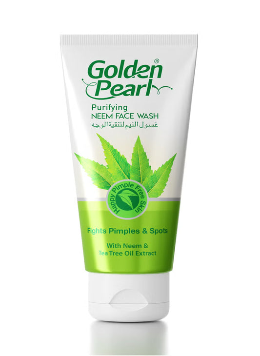 Golden Pearl Purifying Neem Face Wash Fights Pimples & Spots With Neem & Tea Tree Oil Extract