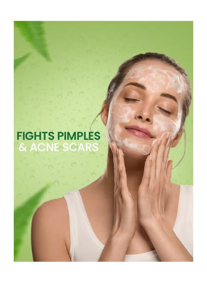 Golden Pearl Purifying Neem Face Wash Fights Pimples & Spots With Neem & Tea Tree Oil Extract