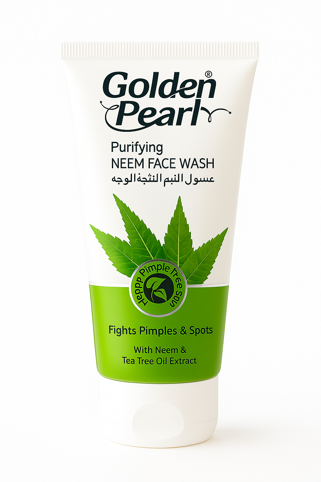 Golden Pearl Purifying Neem Face Wash Fights Pimples & Spots With Neem & Tea Tree Oil Extract