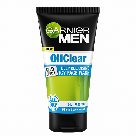 Garnier Men Oil Clear Clay D - Tox Facewash