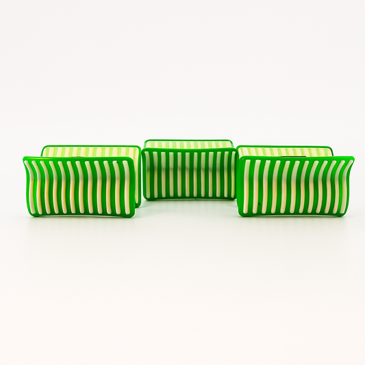 Green & White Hair Clutcher – Independence Day Special Edition