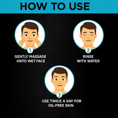 Garnier Men Oil Clear Clay D - Tox Facewash