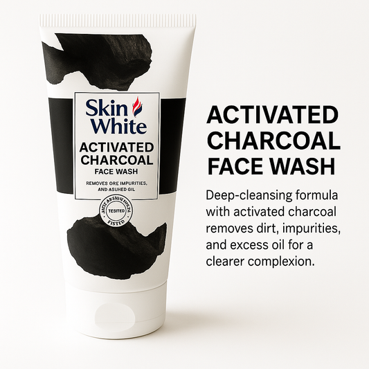 Skin White Activated Charcoal Face Wash, 60g