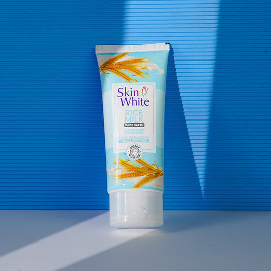 Skin White Rice Milk Face Wash, Sulphate & Paraben Free, For All Skin Types, 100g