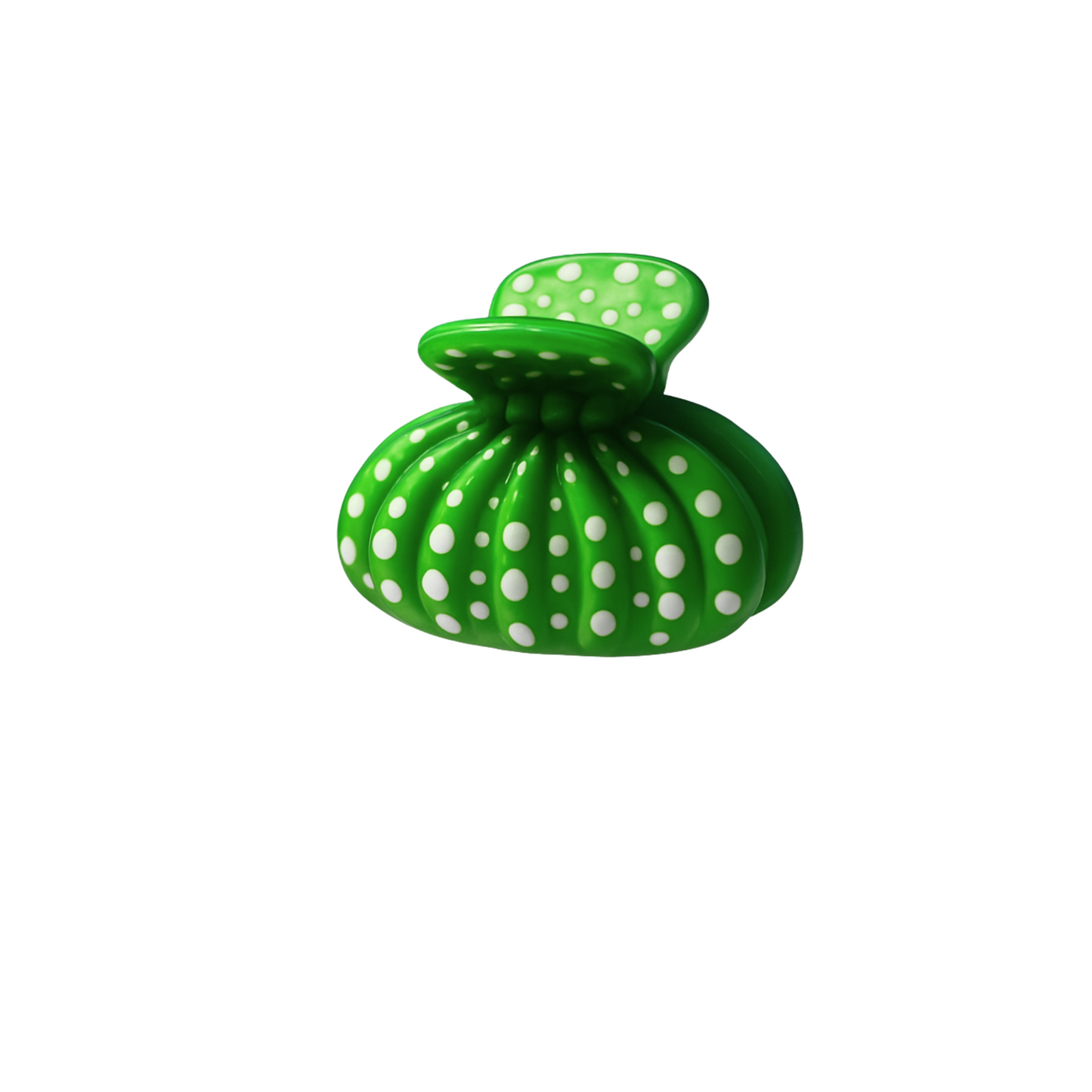 "Green & White Striped Hair Clutcher – Independence Day Special 6/12 pieces