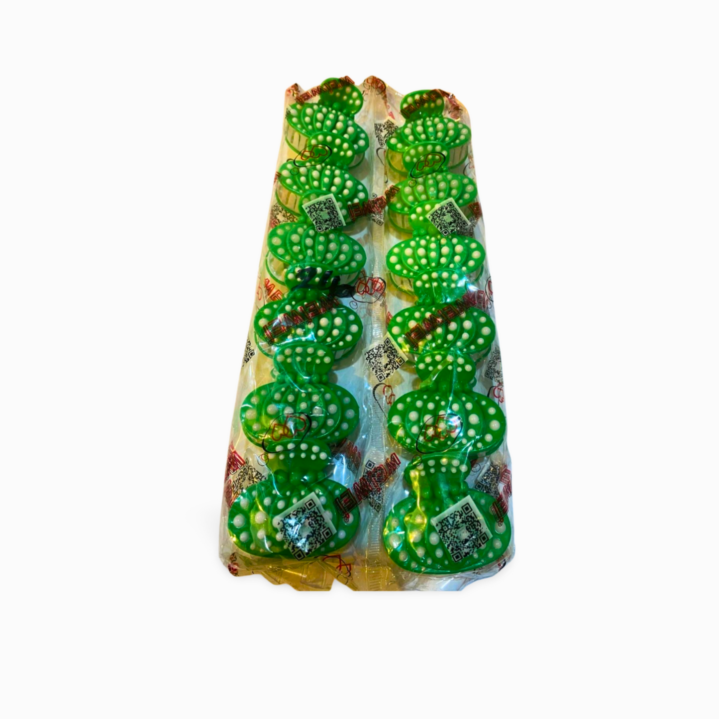 "Green & White Striped Hair Clutcher – Independence Day Special 6/12 pieces