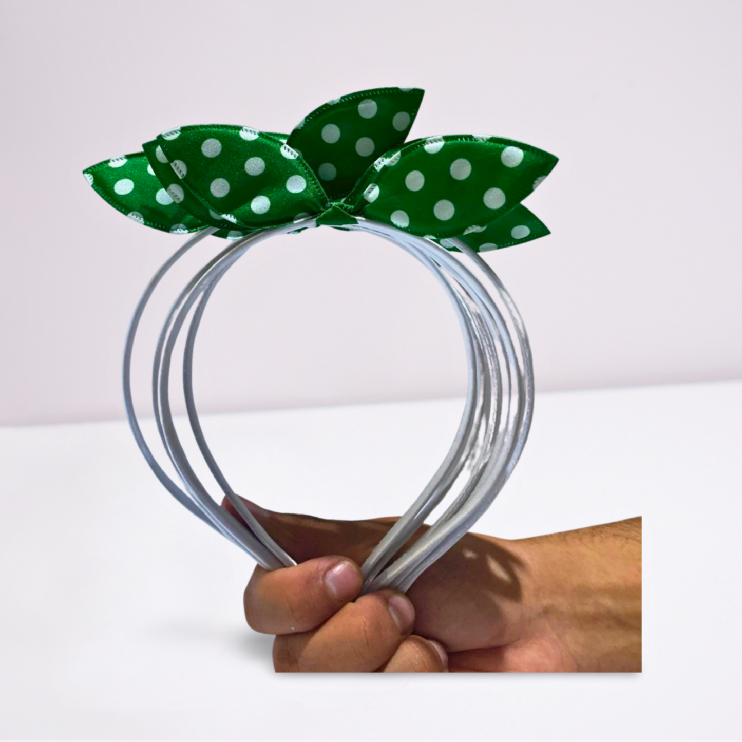 14 August Special – Green Polka Dot Bow Headbands Pack of 6 |12