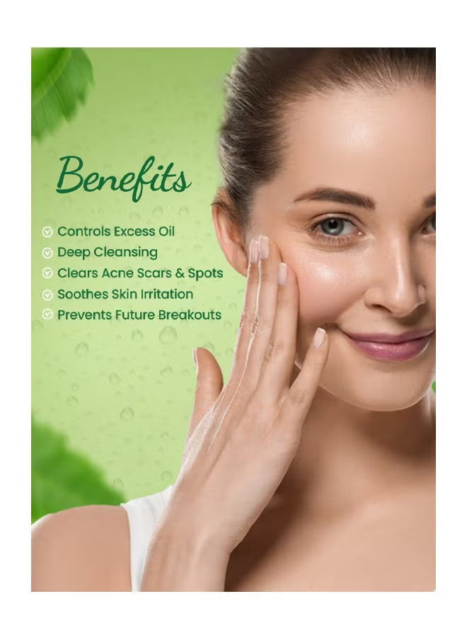 Golden Pearl Purifying Neem Face Wash Fights Pimples & Spots With Neem & Tea Tree Oil Extract